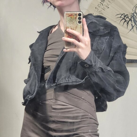 REHAB ripped short denim jacket, S size - Picture 7 of 7